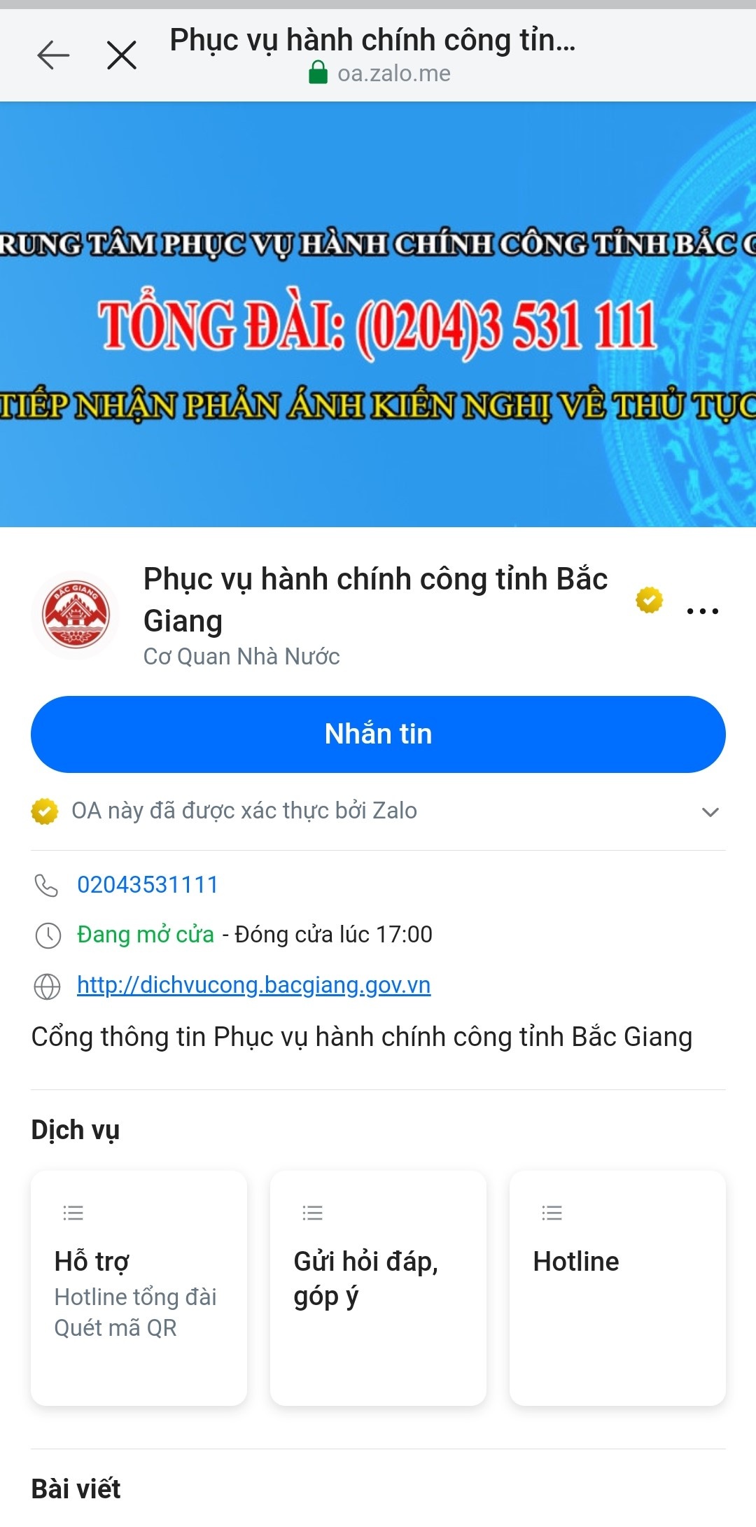 thu tuc hanh chinh,  Zalo anh 10