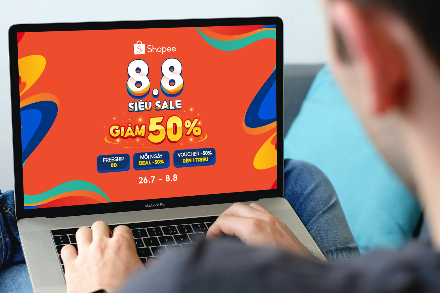 Shopee khoi dong '8.8 sieu sale' voi uu dai hoan xu 50% hinh anh
