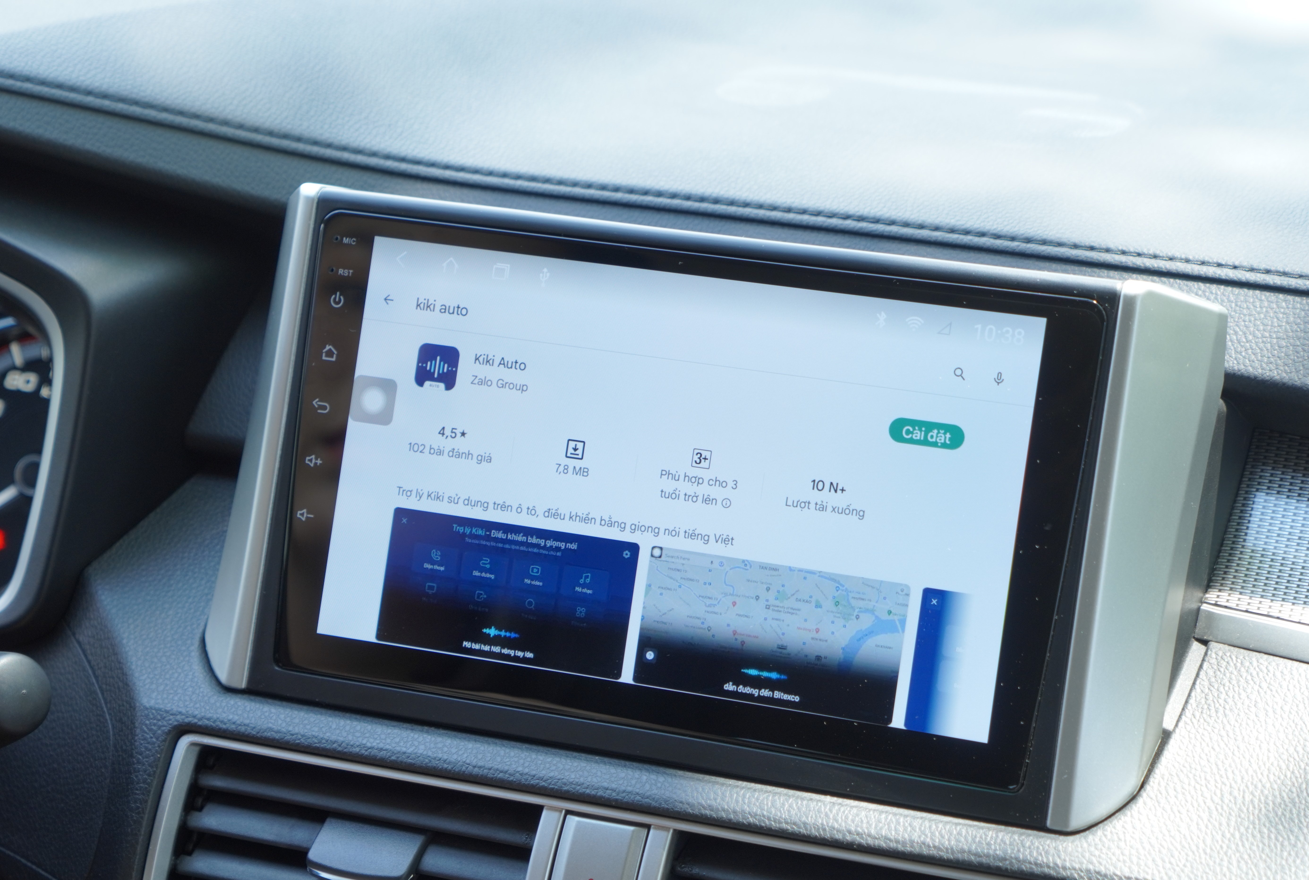 Cach cai dat mien phi tro ly Kiki, ra lenh giong noi tren oto hinh anh