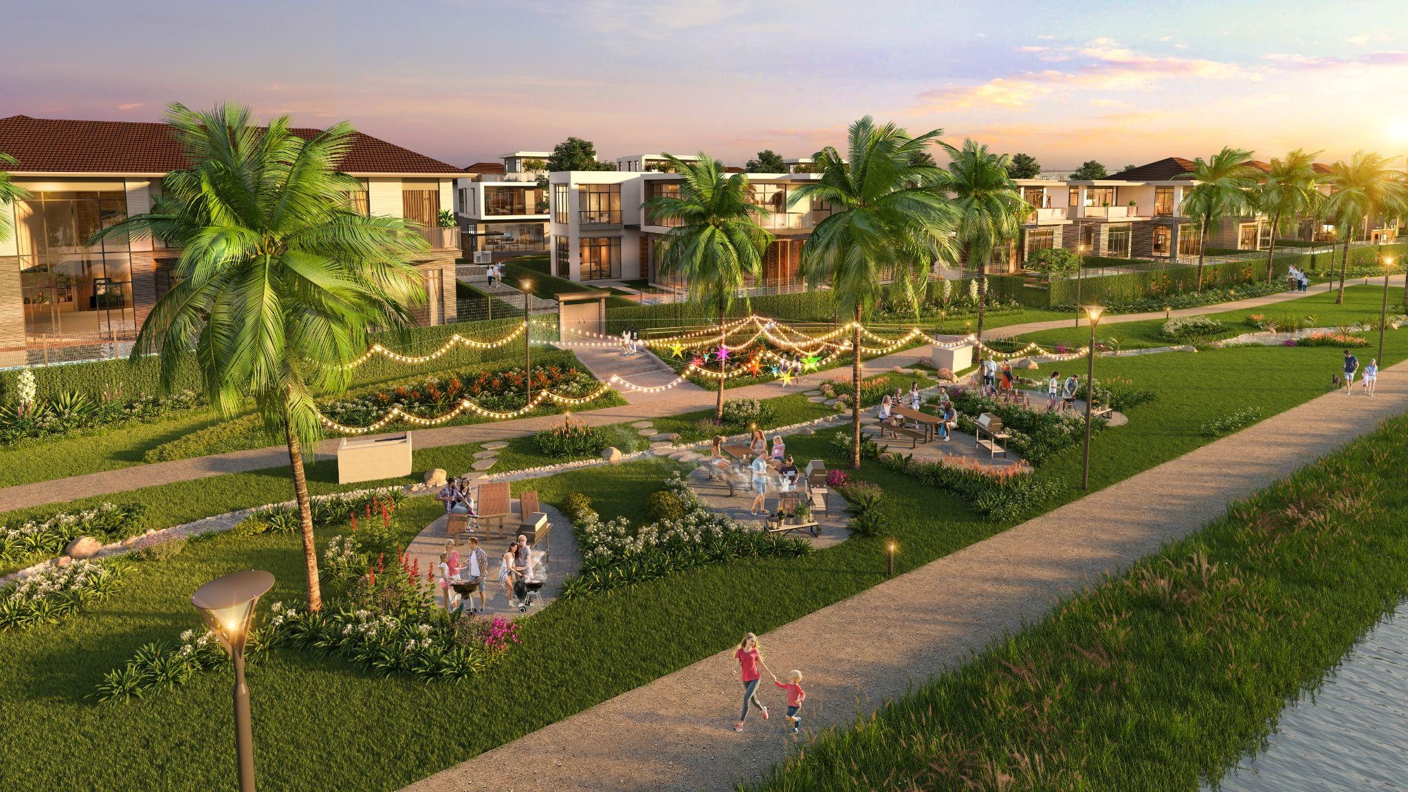 Mot ngay o biet thu ven song tai compound The Aqua hinh anh