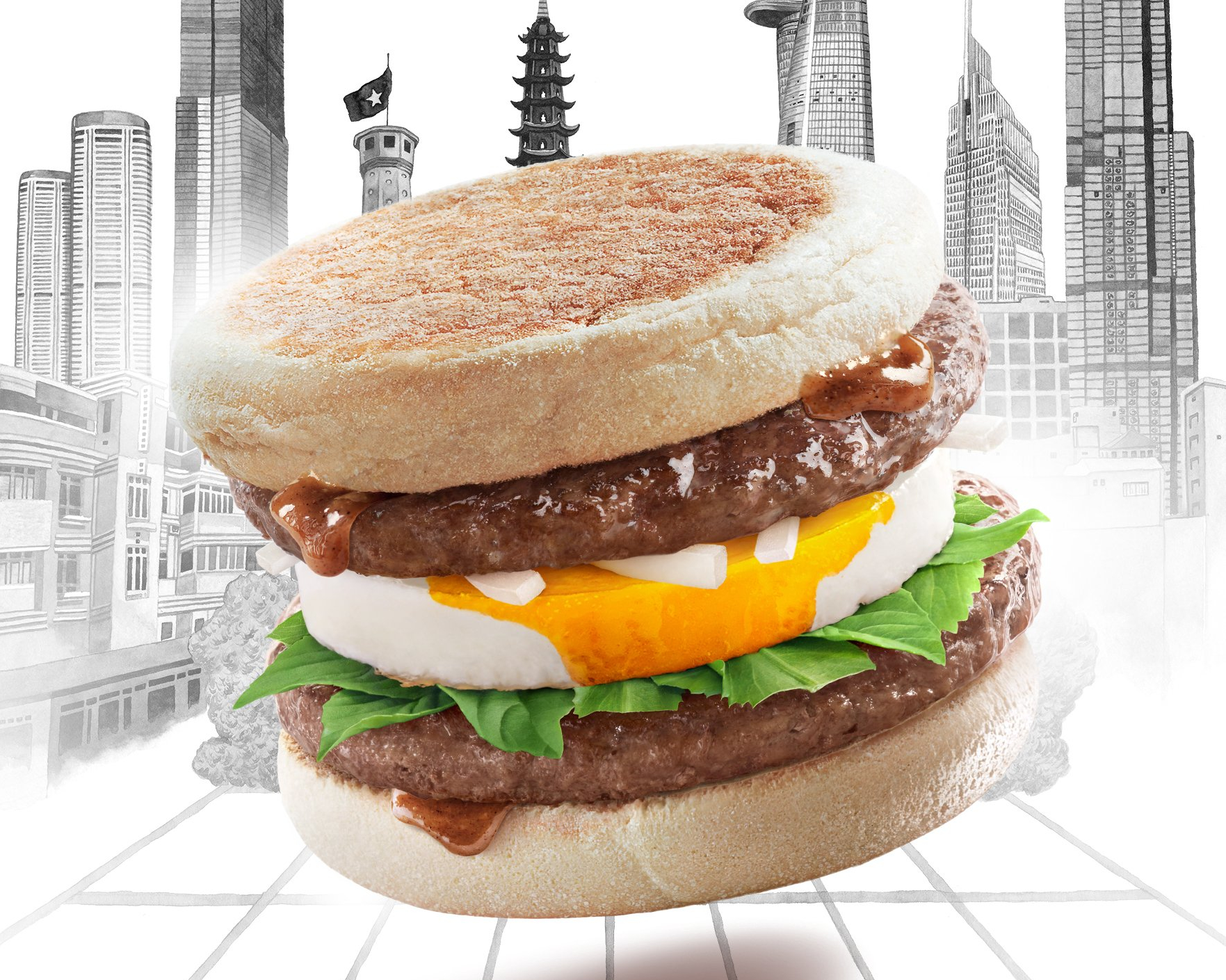 Burger vi pho tro lai thuc don McDonald’s hinh anh