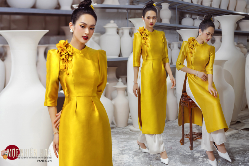 Moc nhien hoa,  ao dai anh 2