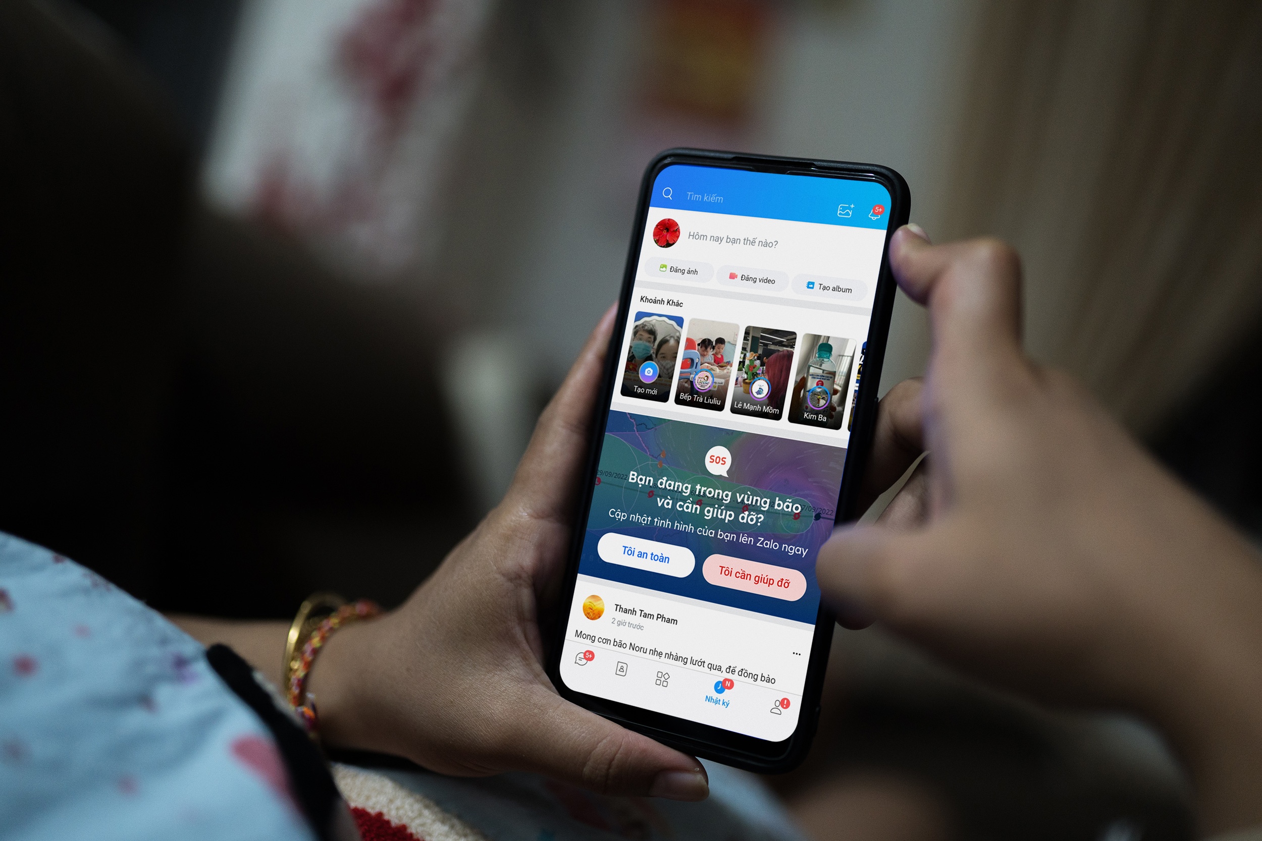 Zalo,  bao Noru anh 1