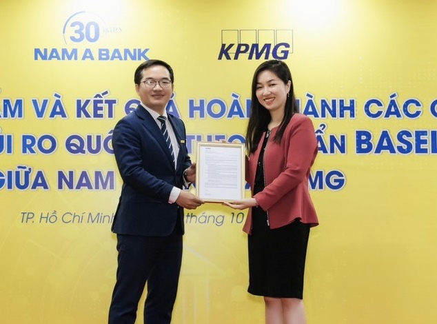 Nam A Bank hoan thanh cac chuan muc quan tri rui ro Basel III hinh anh