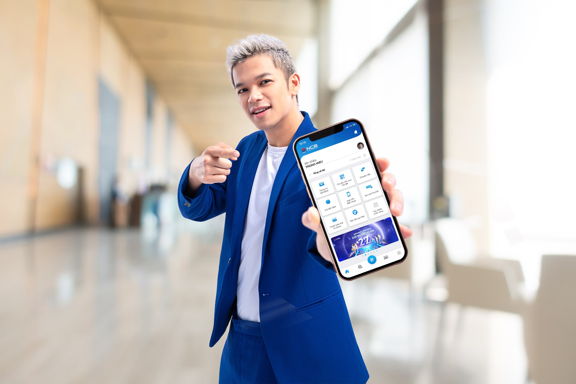 Ngan hang so NCB va chien luoc lay khach hang lam trong tam hinh anh