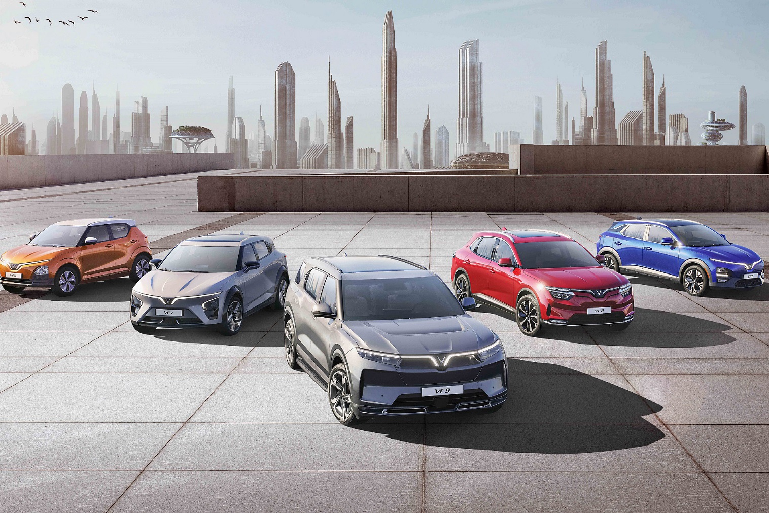 VinFast tro lai Los Angeles Auto Show voi 4 mau xe dien hinh anh