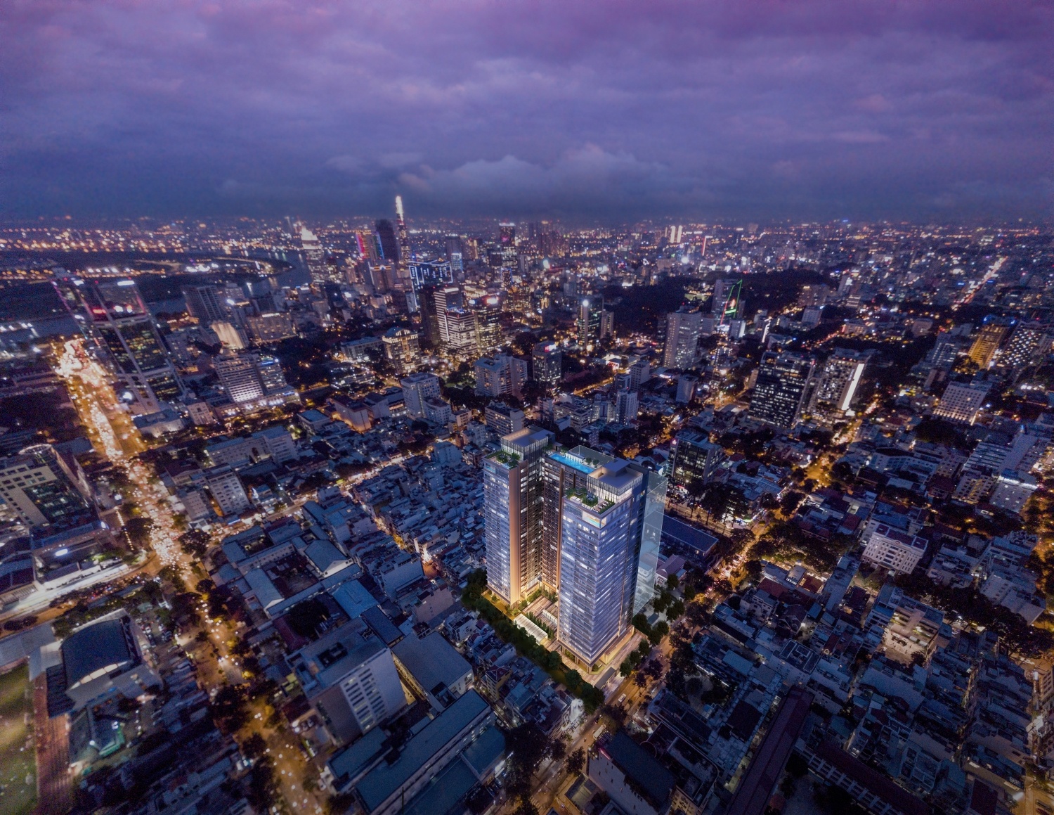 Tam diem ket noi, tien ich da dang tai khu can ho hang sang The Marq hinh anh