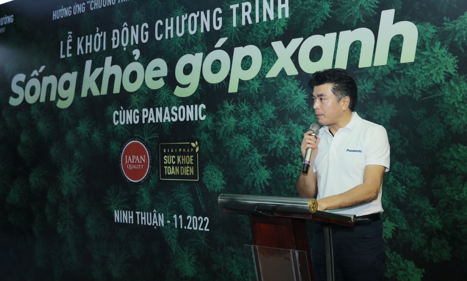 Panasonic khoi dong chuong trinh trong rung 'Song khoe, gop xanh' hinh anh
