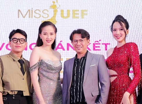 Gap go ban giam khao vong ban ket cuoc thi Miss UEF 2022 hinh anh
