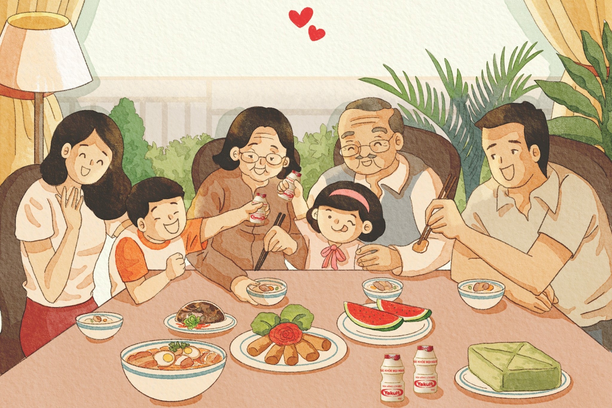 Yakult ra mat bo truyen tranh 'Thoi quen yeu thuong' hinh anh