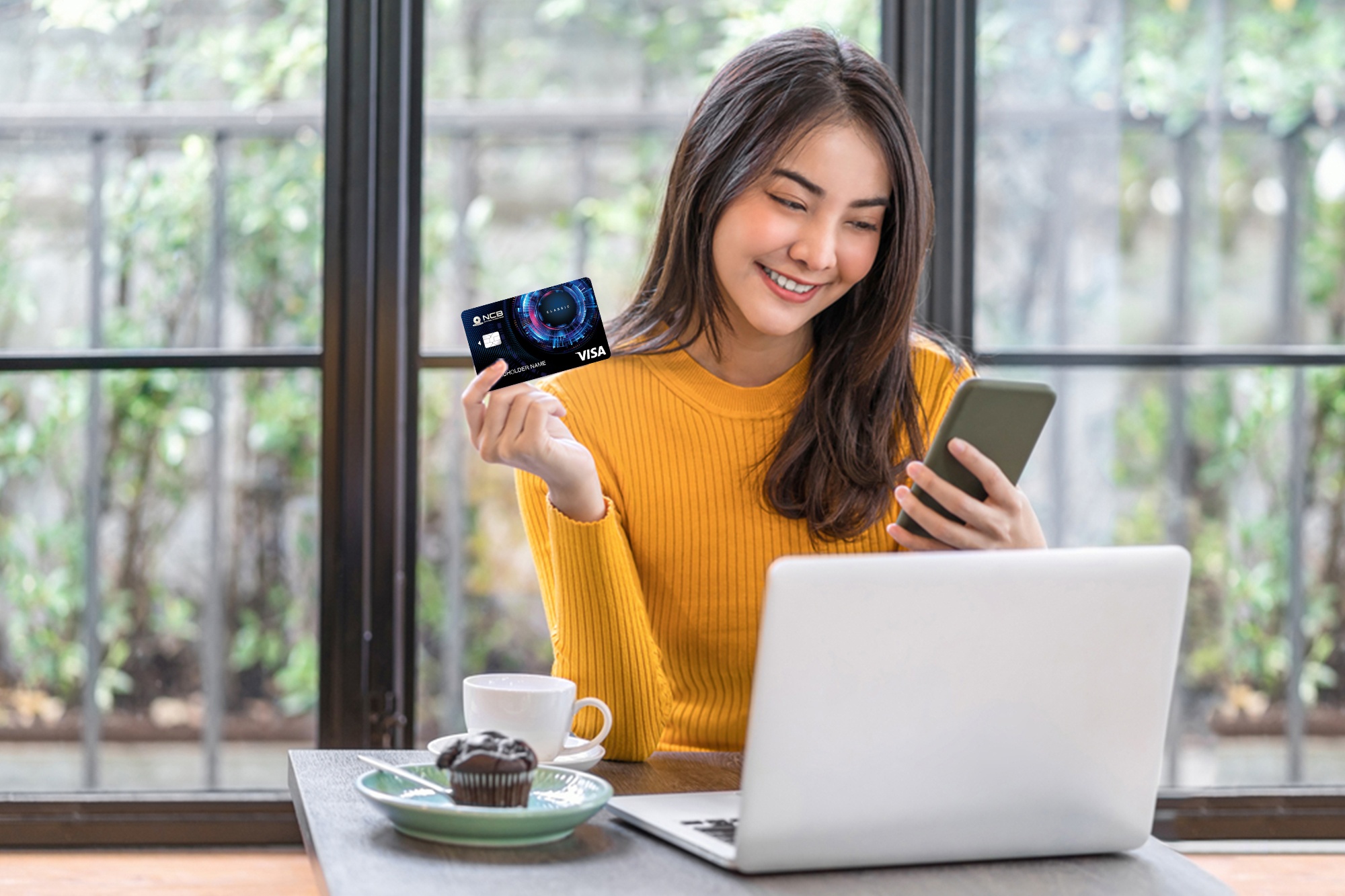 NCB hoan tien gap doi moi chi tieu the tin dung dip Giang sinh hinh anh