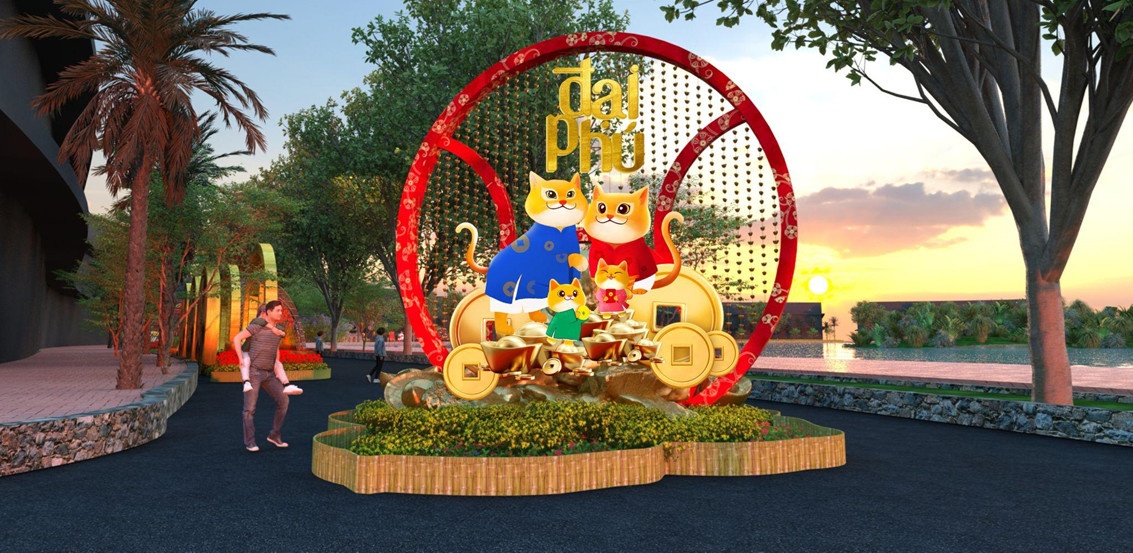 Hoi hoa Tet Quy Mao voi chu de 'Xuan phon vinh' tai Phu My Hung hinh anh