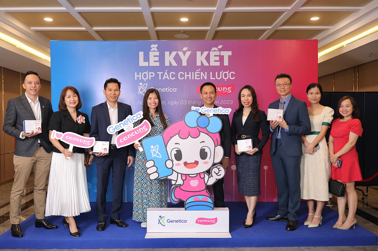 Genetica hop tac cung Con Cung cung cap dich vu giai ma gene cho tre hinh anh