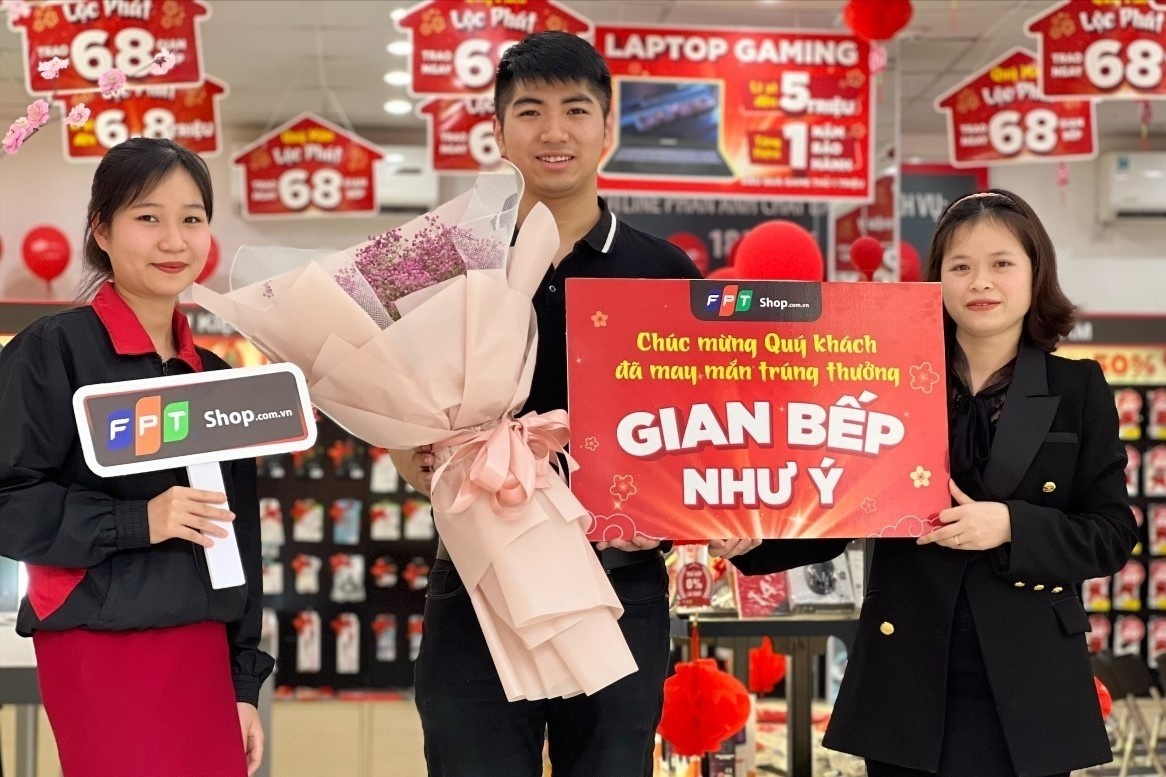 FPT Shop chia se niem vui voi cac khach hang trung 'Gian bep nhu y' hinh anh