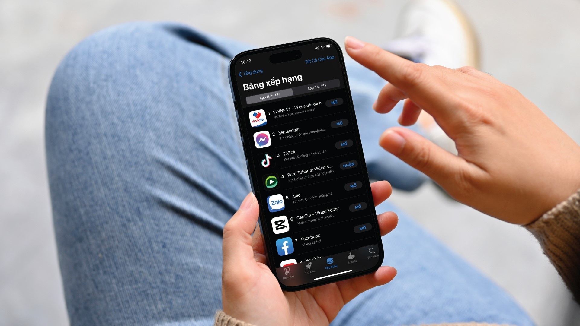 Vi VNPAY dung top 1 tren App Store Viet Nam mang vi dien tu hinh anh