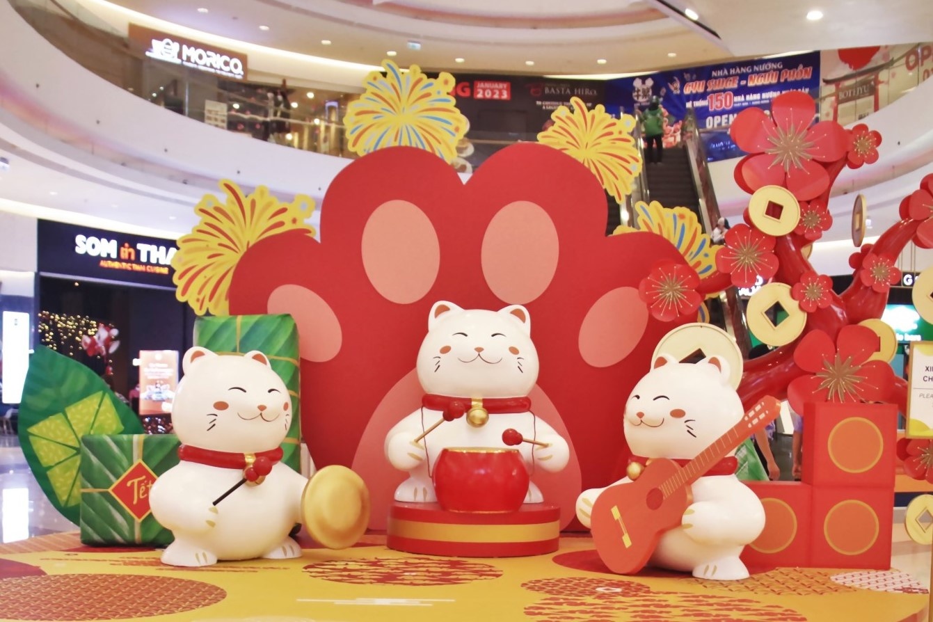 Don xuan tron niem vui tai 'thanh pho cat tuong' Crescent Mall hinh anh