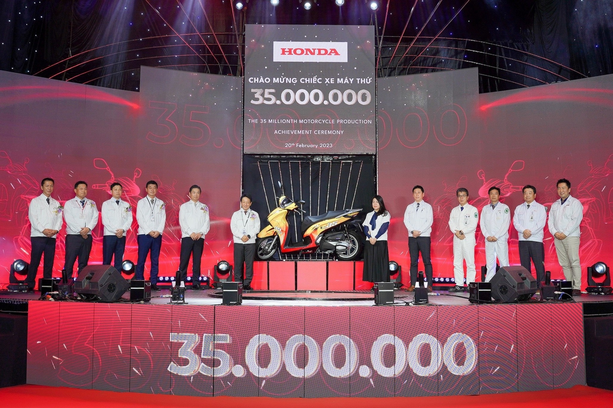 Mau SH350i danh dau cot moc 35 trieu xe may cua Honda Viet Nam hinh anh