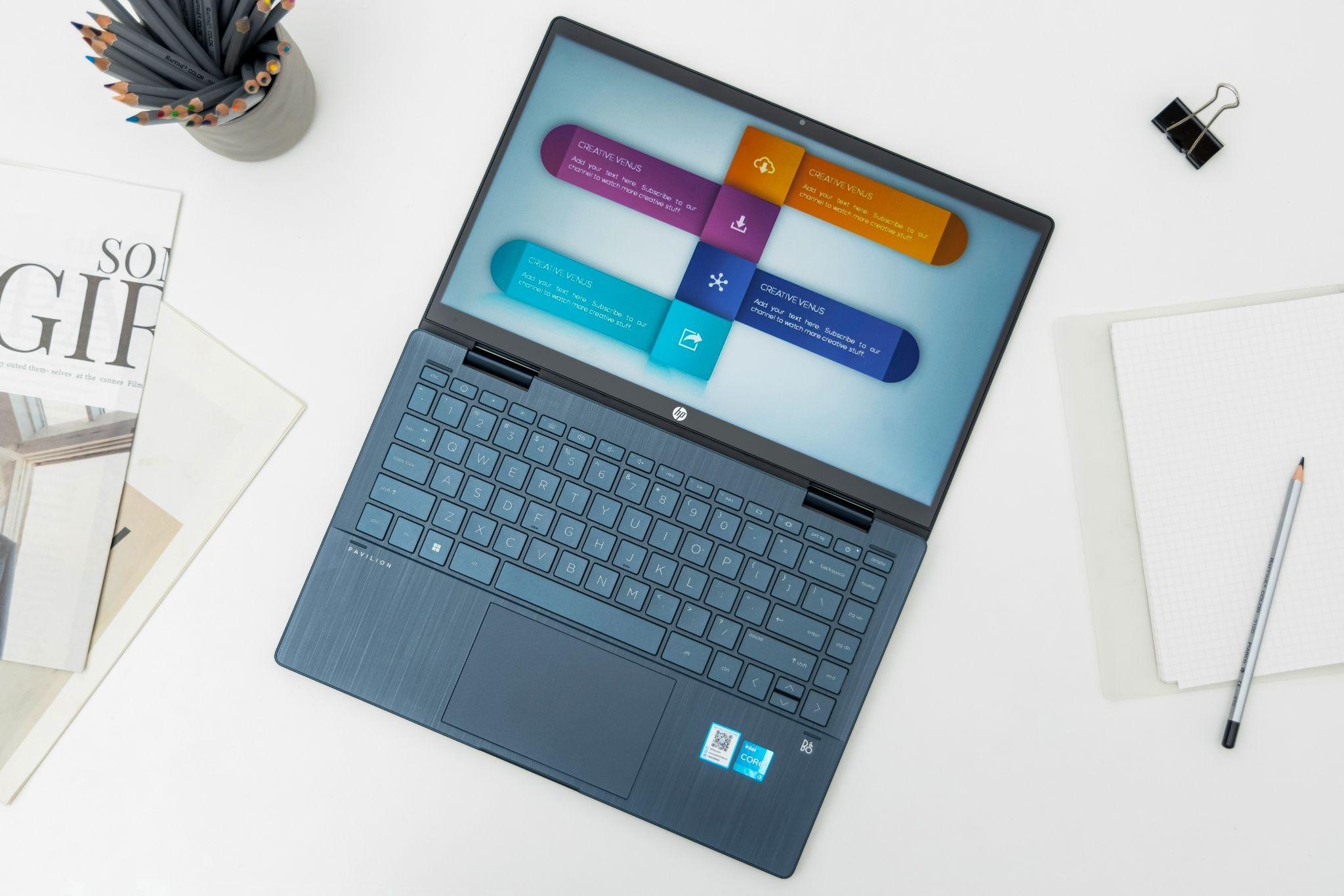 Linh hoat trong cong viec va giai tri voi HP Pavilion x360 hinh anh