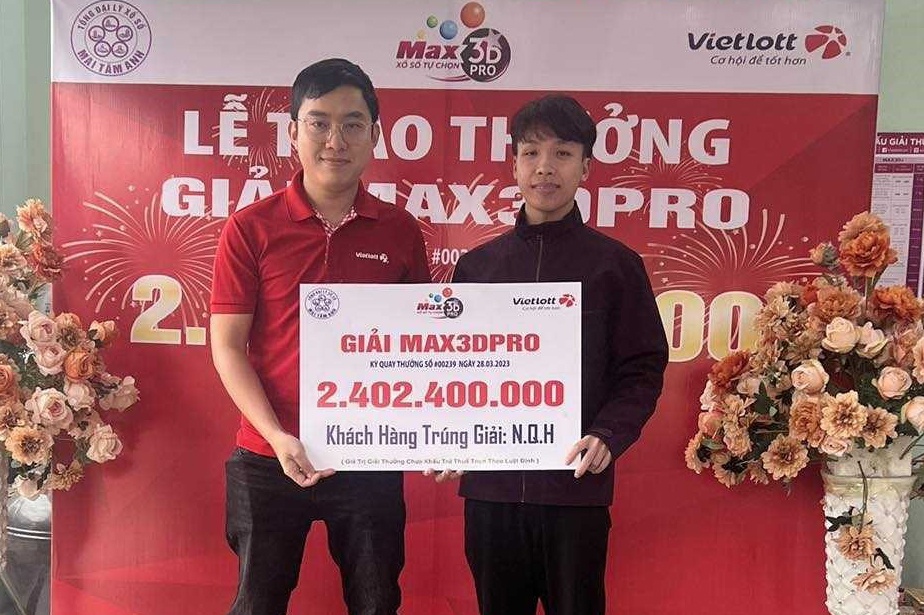 Nguoi choi xo so tu chon 3D Pro tai Lang Son nhan giai 2,4 ty dong hinh anh