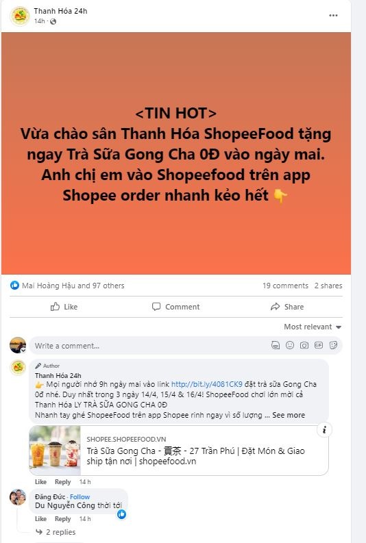 ShopeeFood,  Gong Cha anh 4