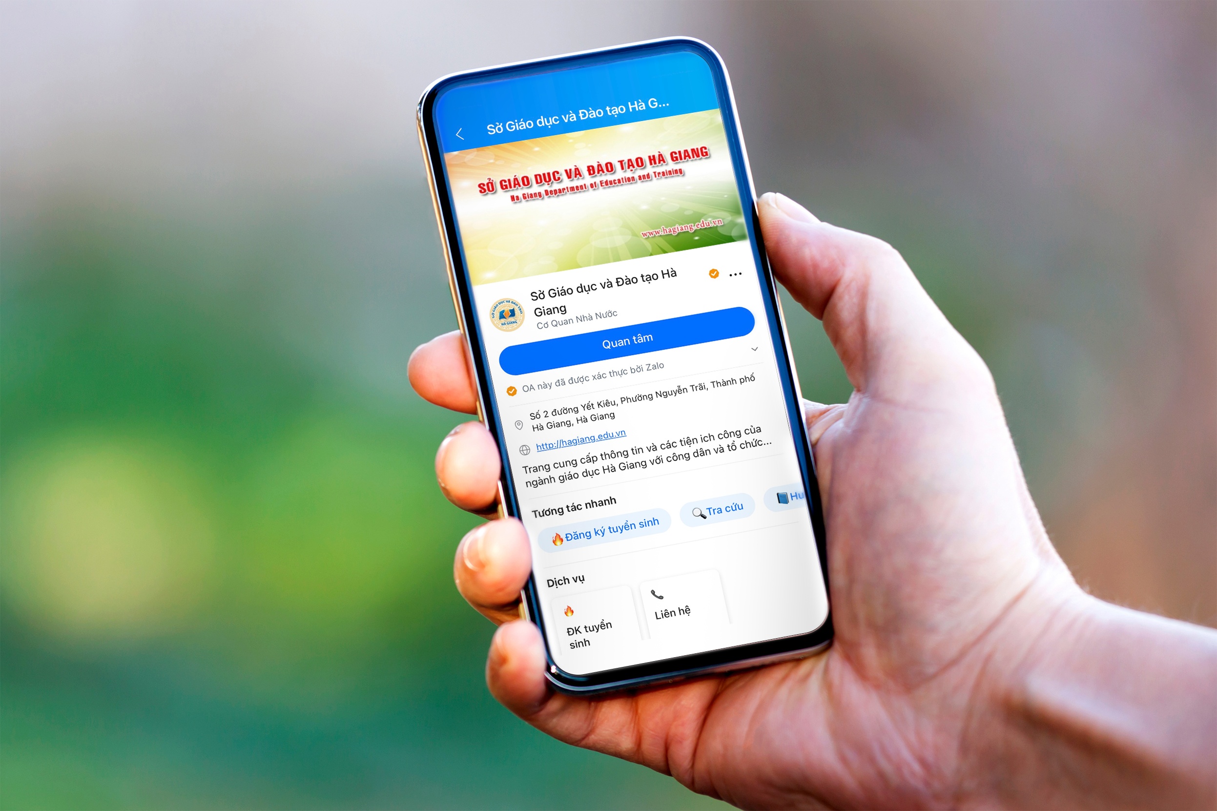 Dang ky tuyen sinh dau cap bang Zalo - hinh thuc moi nhieu hieu qua hinh anh