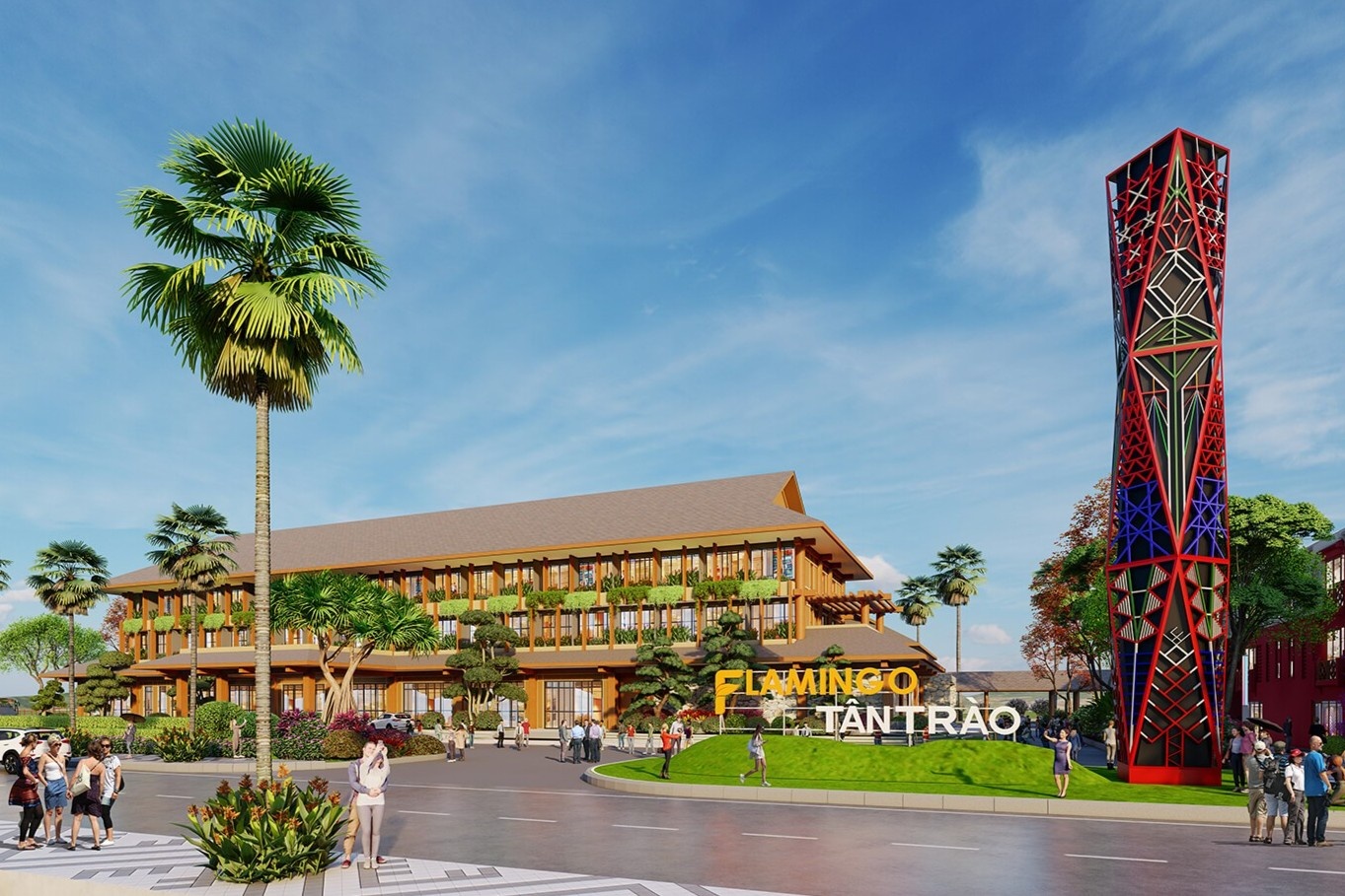Dau an ban dia tai khach san Soi Chi Do - Flamingo Tan Trao hinh anh