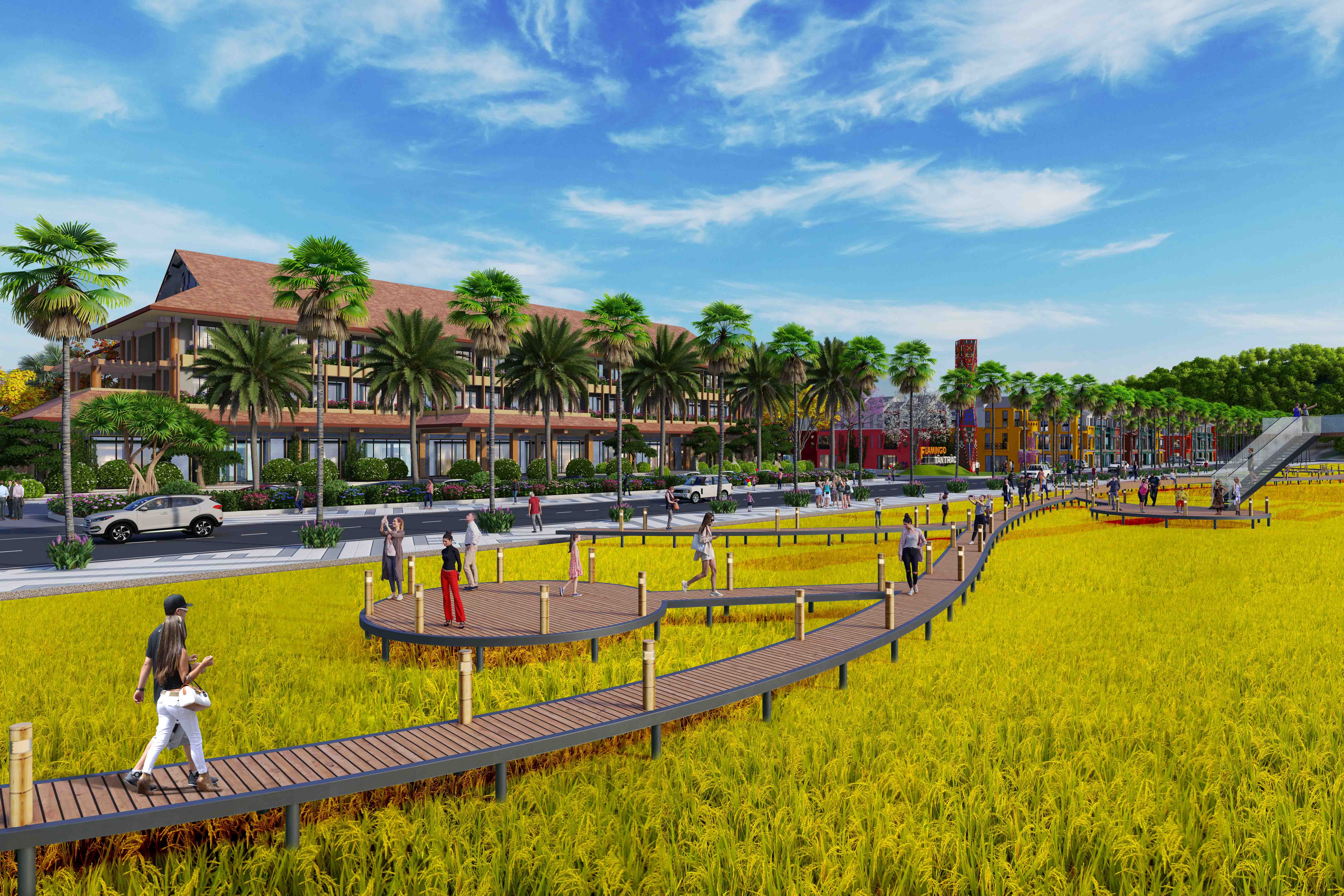 Suc hut tu nhung gian hang dam net van hoa Viet tai shophouse Flamingo hinh anh