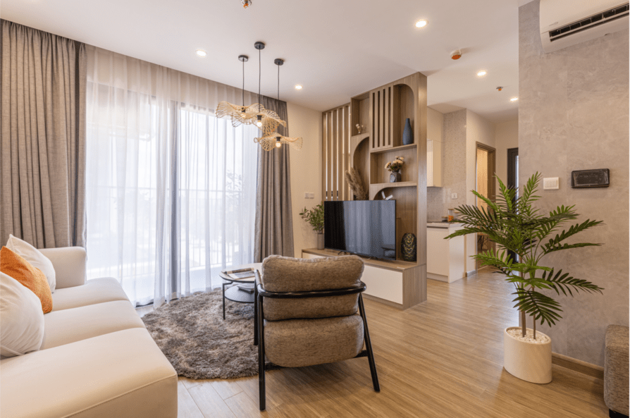 Khach hang, nha dau tu chuong can ho 3 phong ngu cho nhu cau an cu hinh anh