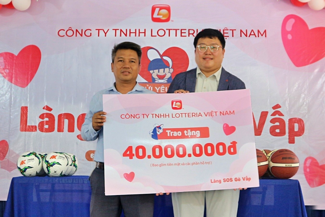 Lotteria mang niem vui den lang tre em SOS Go Vap hinh anh