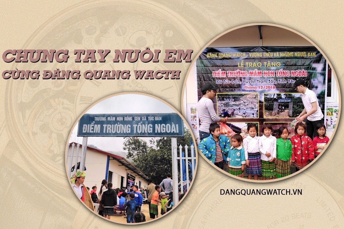 Dang Quang Watch chung tay mang hang nghin bua an den tre em vung cao hinh anh