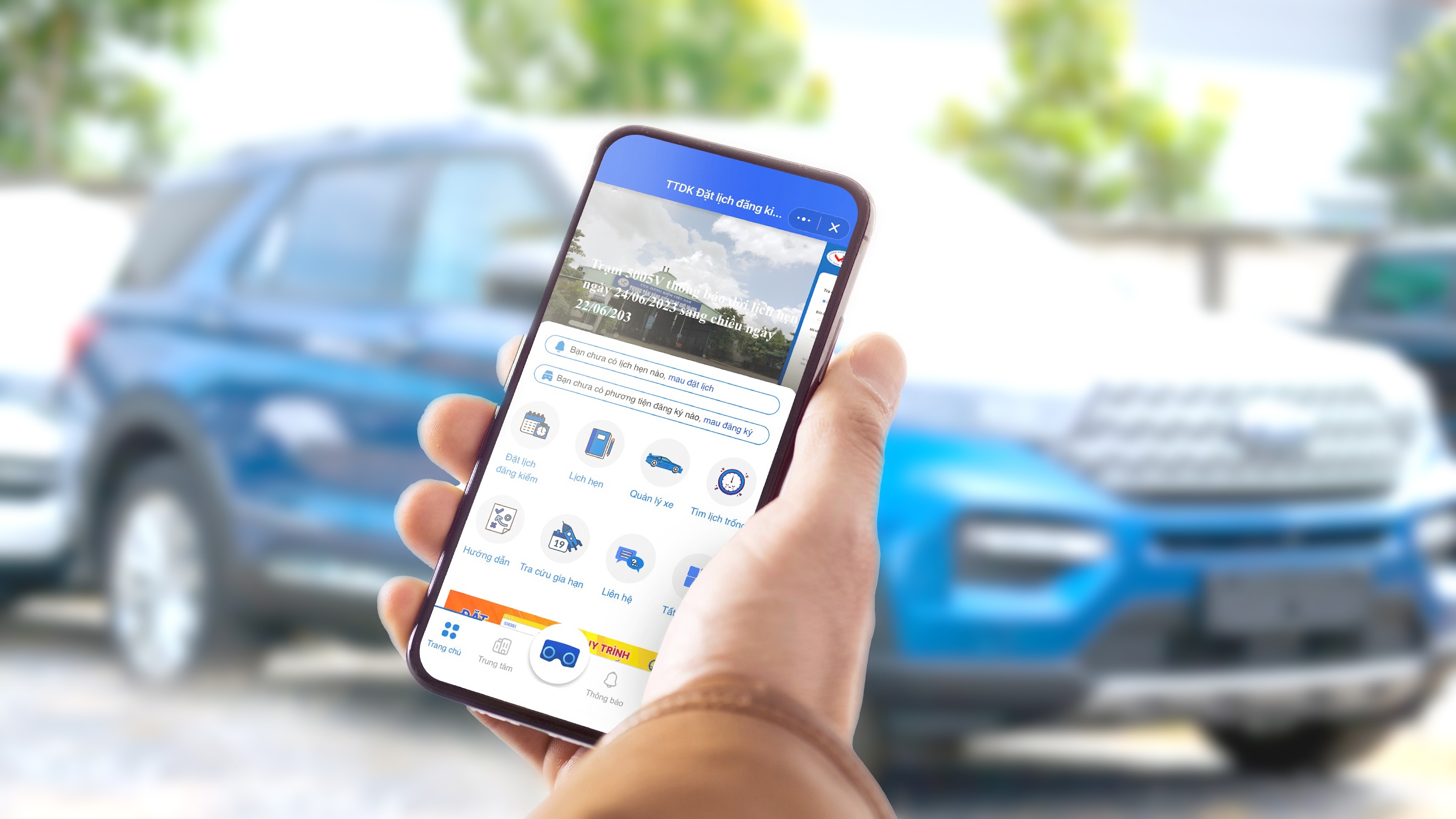 Nguoi dung co the gia han, dat lich dang kiem phuong tien tren Zalo hinh anh