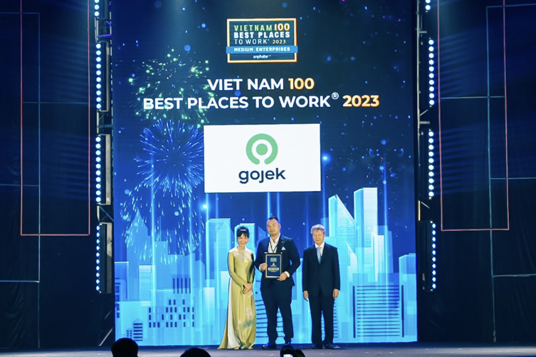 Gojek tiep tuc thuoc 'Top 100 noi lam viec tot nhat Viet Nam' hinh anh