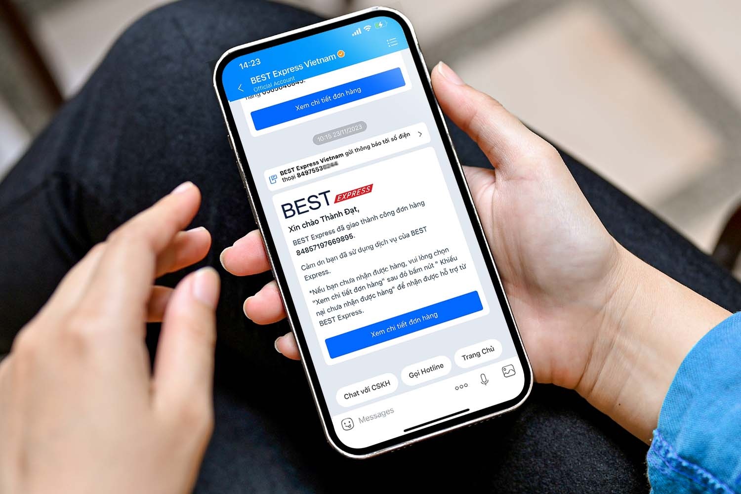 BEST Express toi uu hoat dong giao hang nho Zalo Notification Service hinh anh