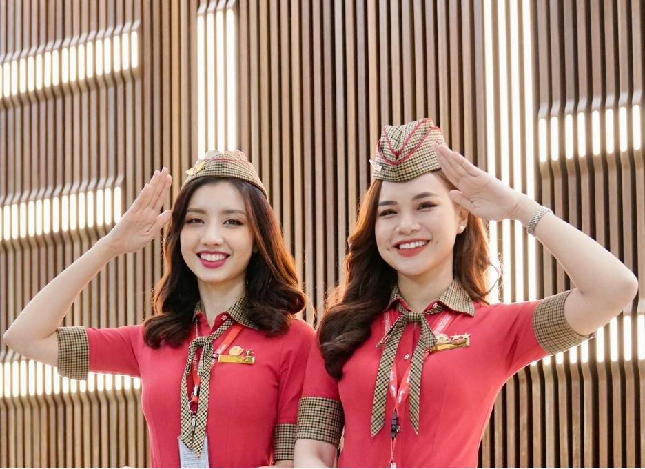Rang ro hinh anh phi hanh doan Vietjet tai Melbourne hinh anh