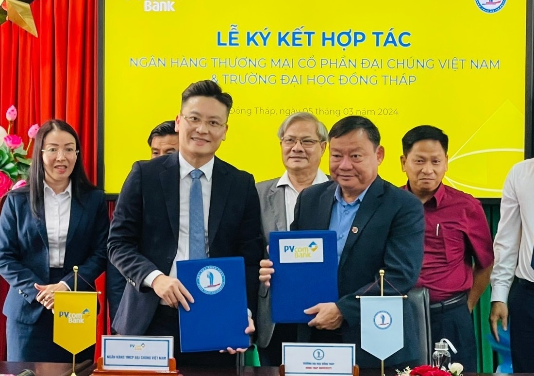 PVcomBank tai tro nha xe thong minh cho truong Dai hoc Dong Thap hinh anh