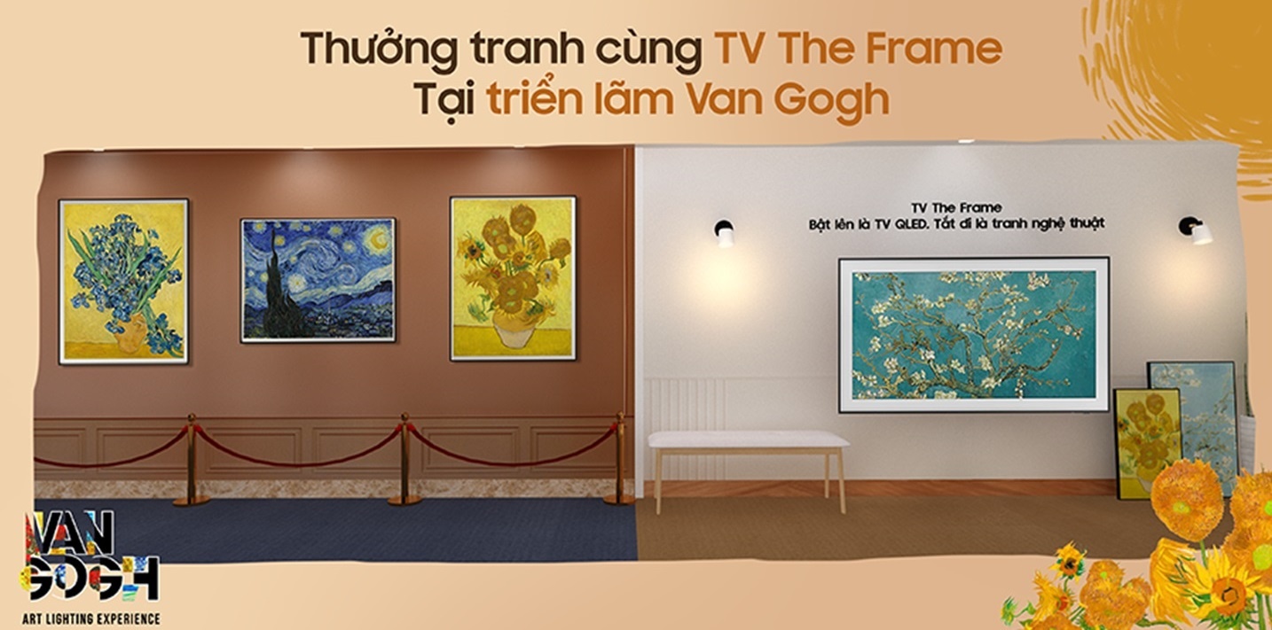TV The Frame,  trien lam Van Gog anh 8