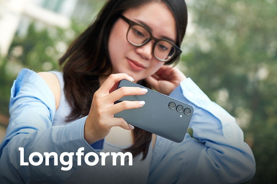 Galaxy A55 5G dua chat sang tao toi nguoi tre dan dau xu huong hinh anh