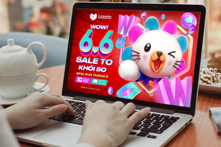 Lazada khuay dong mua he voi le hoi mua sam 6.6 'Sale to khoi so' hinh anh