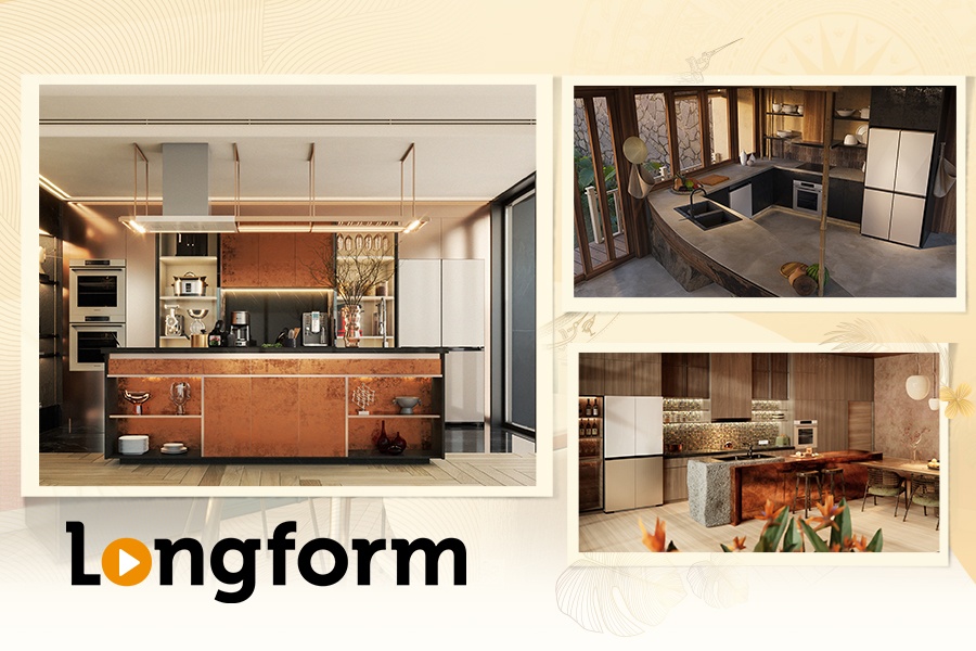 Tu cam hung bep dep den cach mang mau sac cho khong gian nau nuong hinh anh