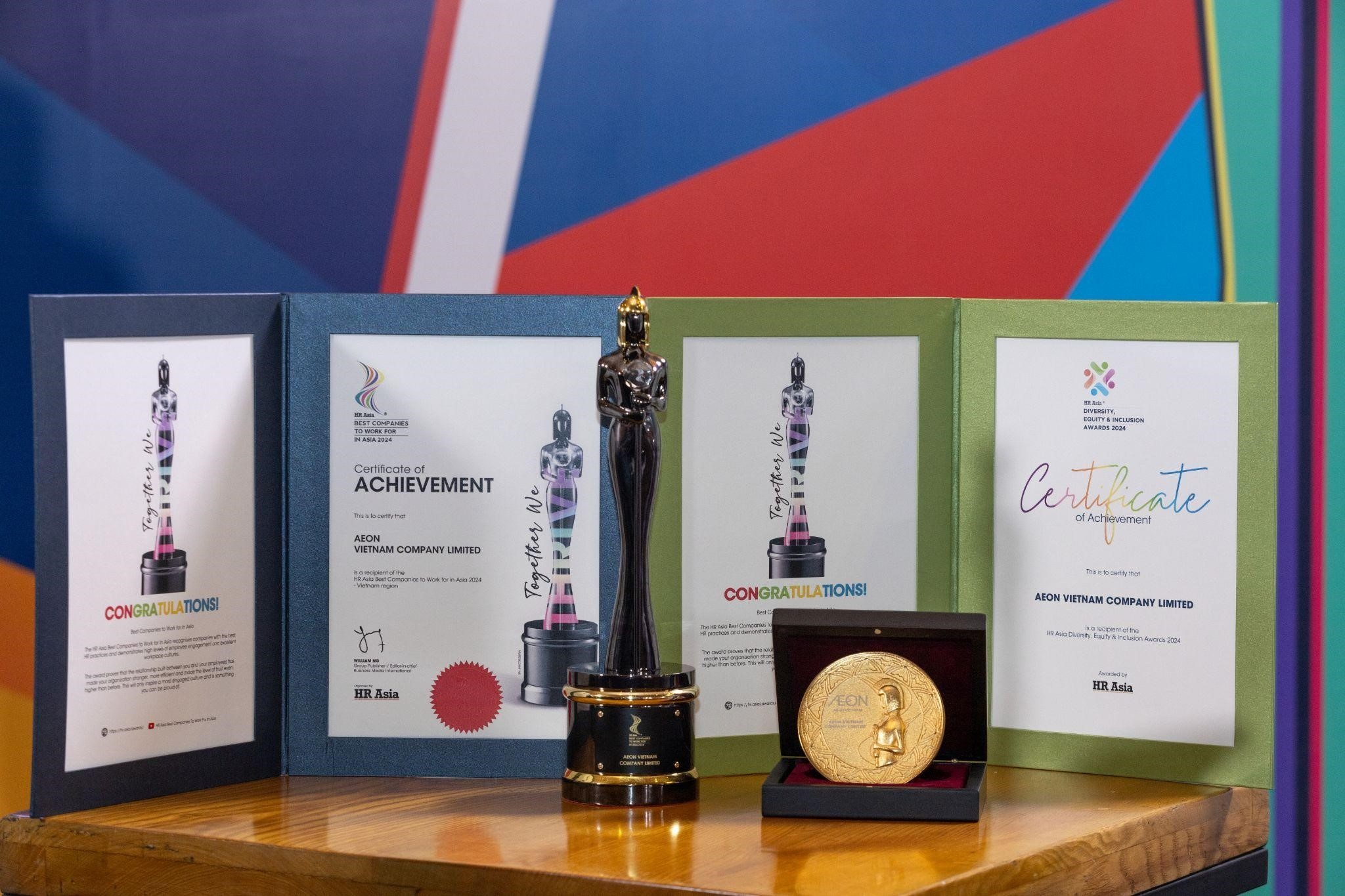 AEON Viet Nam nhan cu dup giai thuong tai HR Asia Award 2024 hinh anh