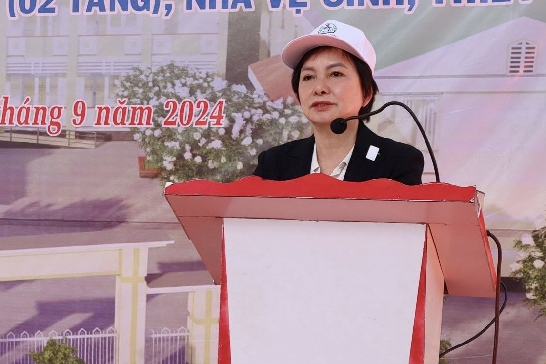 Khoi cong du an truong hoc cho hoc sinh vung cao Tra Hiep, Quang Ngai hinh anh
