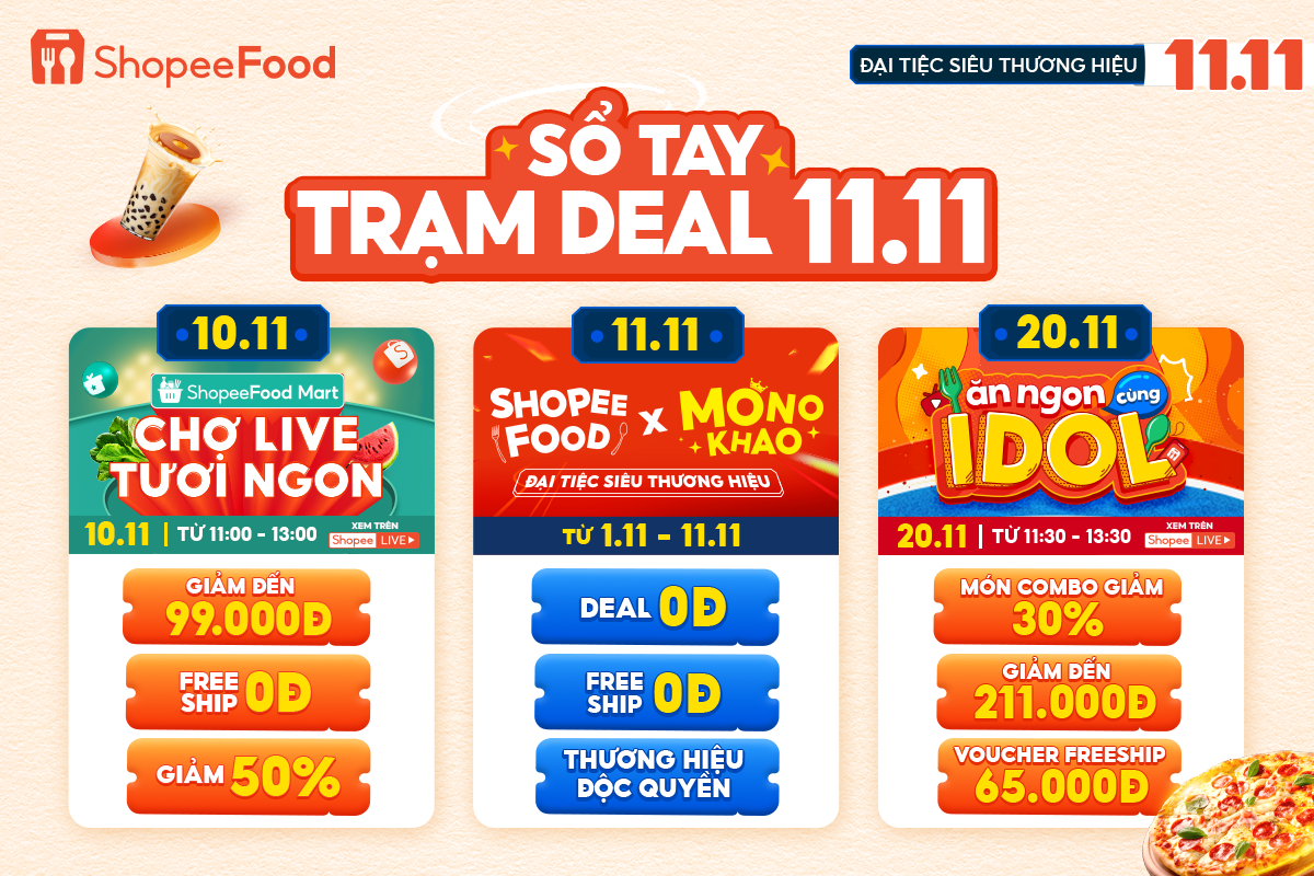 Bung no vi giac voi hang loat uu dai tu ‘So tay tram deal’ ShopeeFood hinh anh