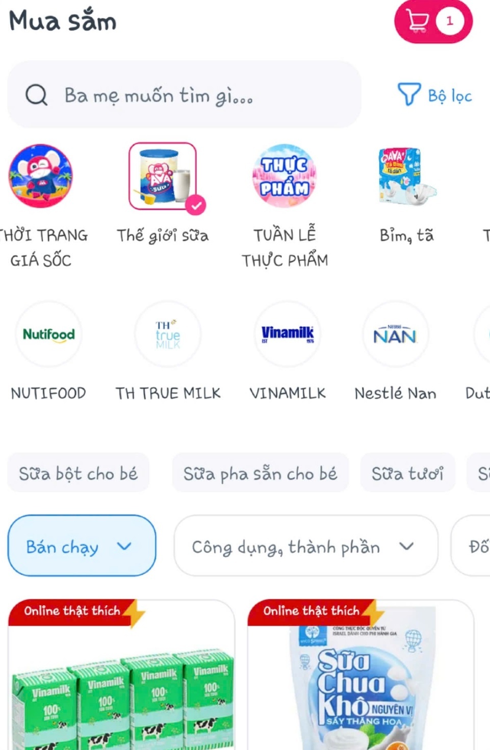 Ung dung AVAKids,  The Gioi Di Dong anh 3