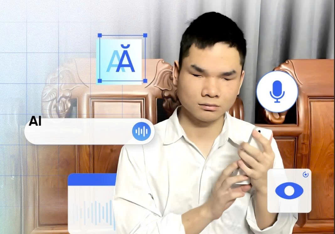 AI va 'doi mat' cho nguoi khiem thi hinh anh