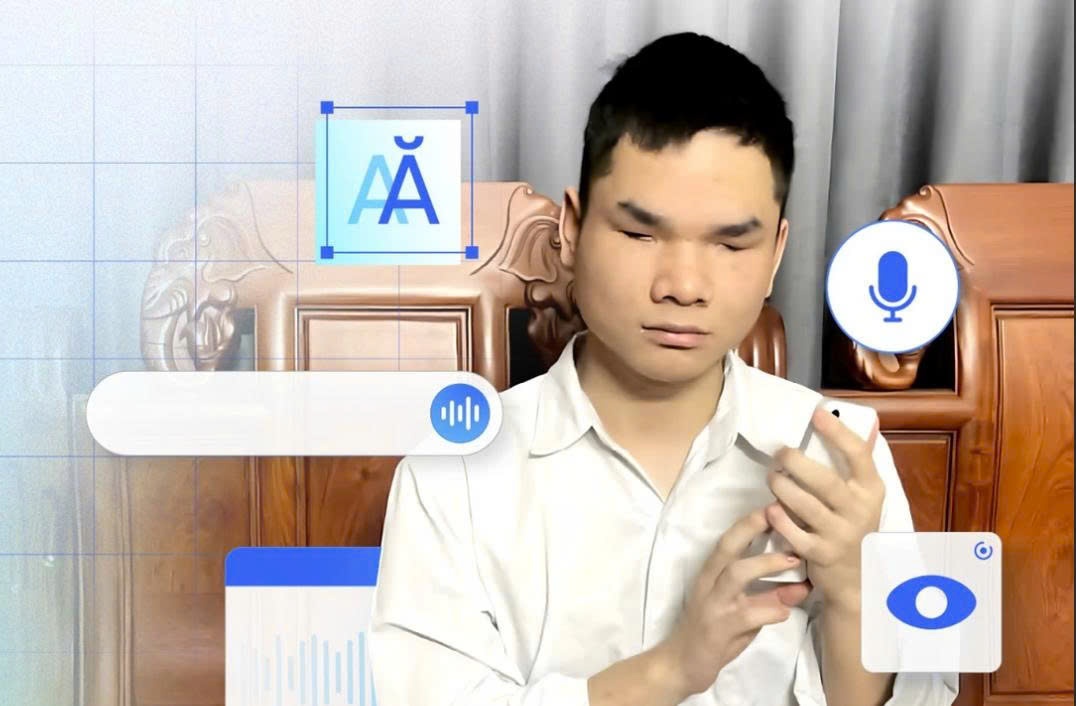 AI va 'doi mat' cho nguoi khiem thi hinh anh