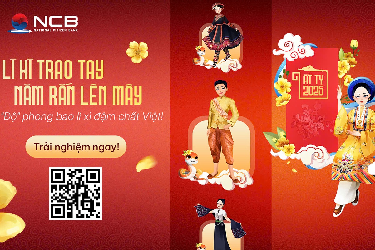 Cung NCB iziMobile so hoa phong tuc li xi, nhan qua lay hen ngay Tet hinh anh