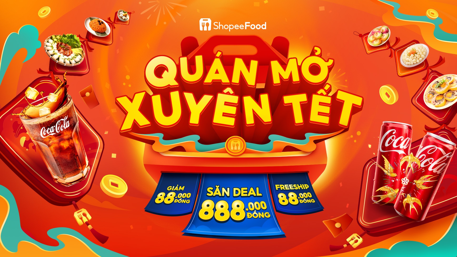 ShopeeFood Tet sale,  Quan mo xuyen Tet anh 7