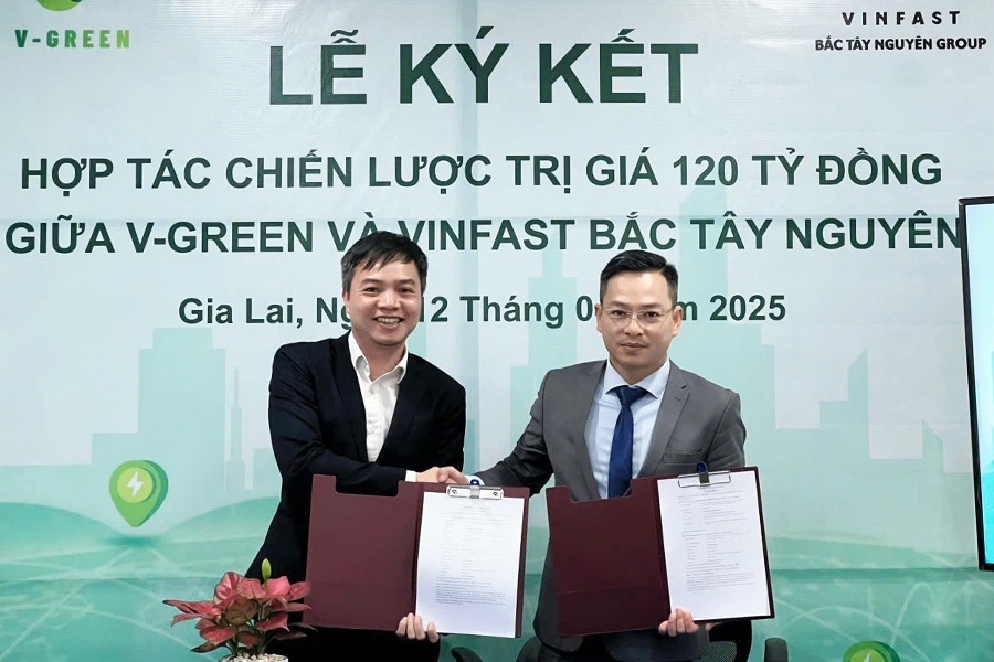 V-Green phat trien 3.000 tru sac oto dien VinFast tai Tay Nguyen hinh anh