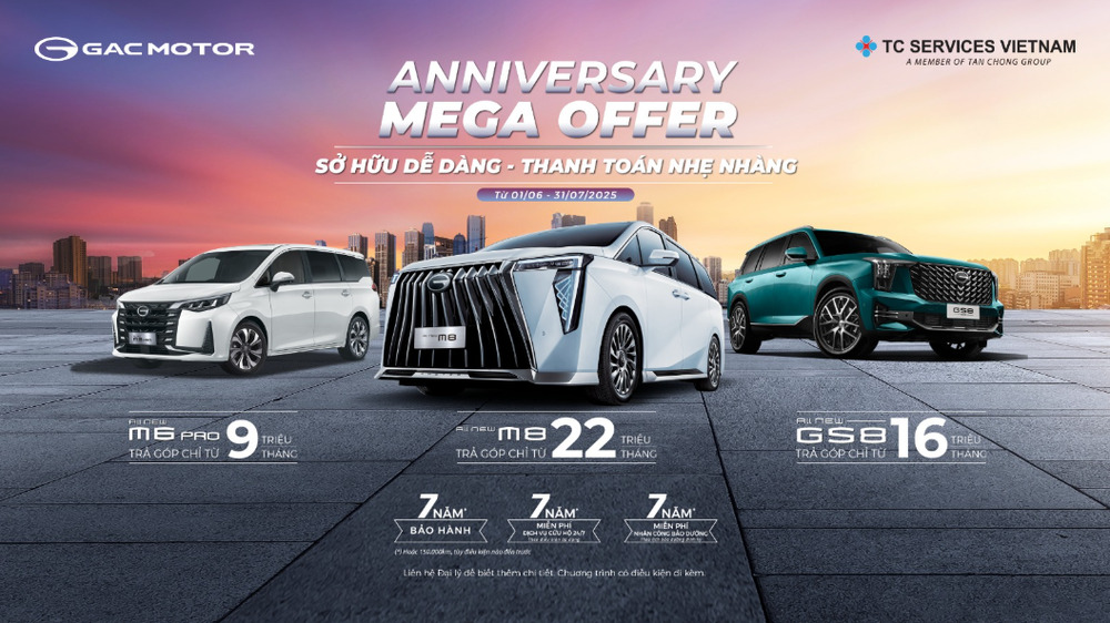 GAC Motor Viet Nam mung sinh nhat voi uu dai hap dan hinh anh