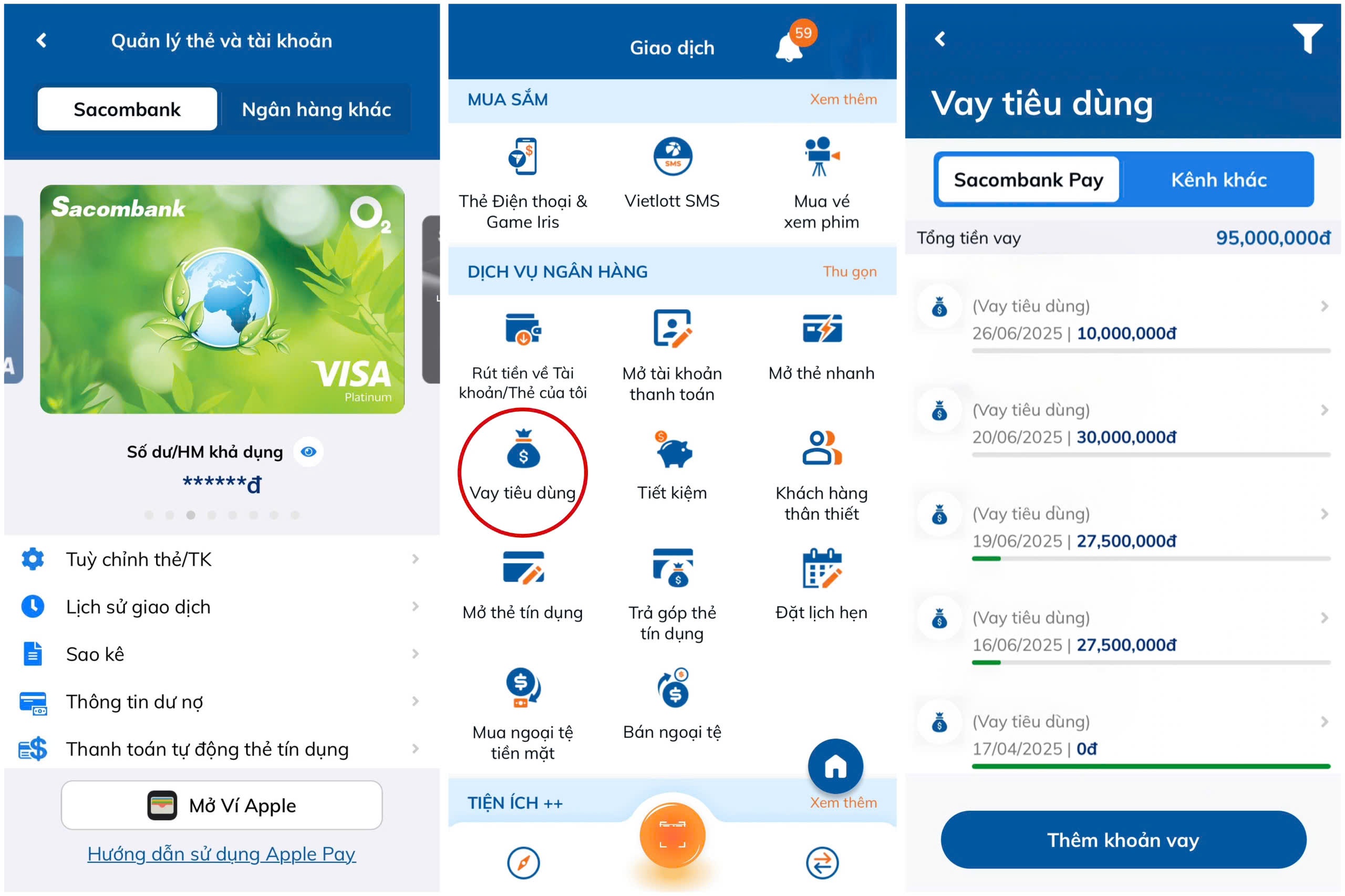 Sacombank,  Visa O2,  Sacombank Platinum Visa O2 anh 2